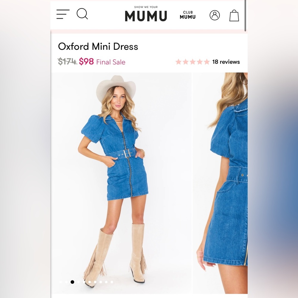 Mumu Oxford dress